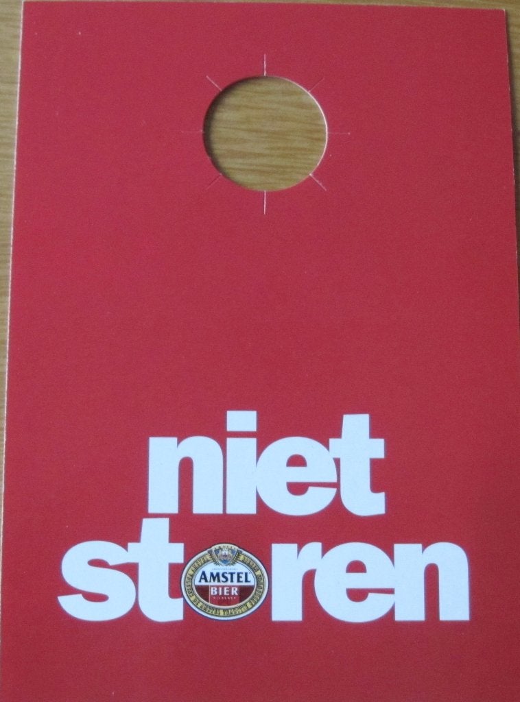 Boomerang - Amstel bier - niet storen - nieuw, Verzenden, 1980 tot heden, Ongelopen, Overige thema's