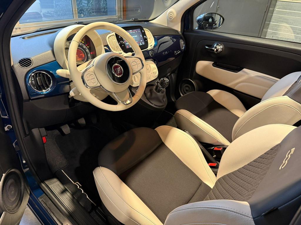Fiat 500 C 1.0 Dolcevita Leder airco cruise Carplay, Stof, Cabriolet, Origineel Nederlands, Handgeschakeld