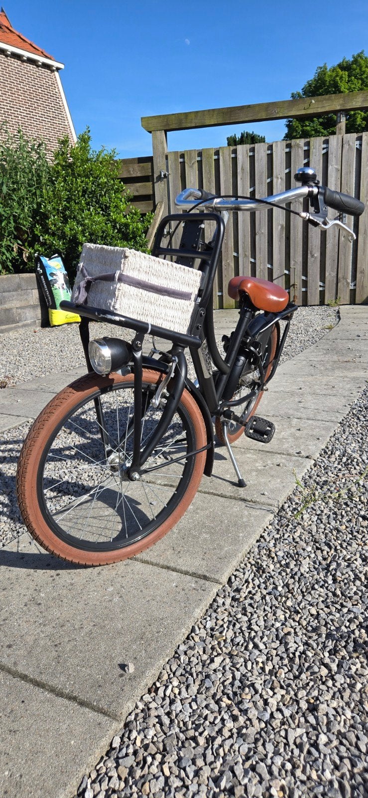 Nette Popal 20 inch meisjesfiets zwart, Ophalen, Terugtraprem, Gebruikt, Popal