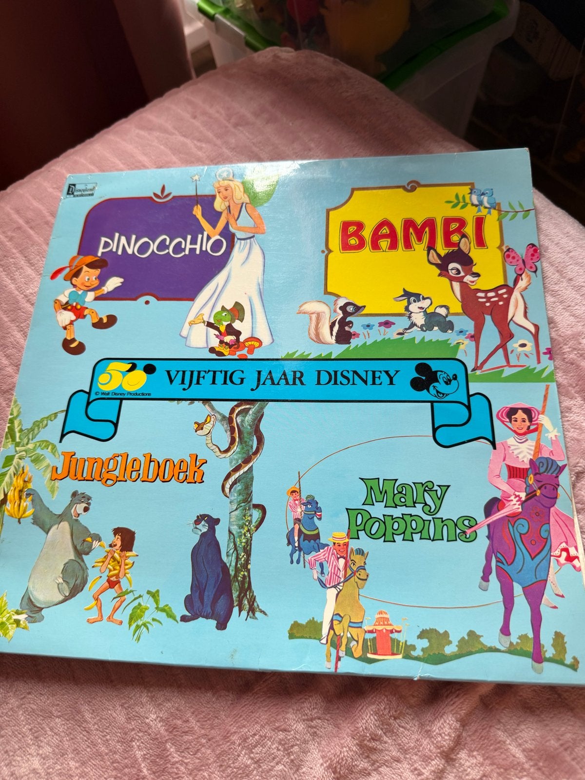 Disney 50 Jaar Vinyl LP - Pinocchio, Bambi, Jungleboek, Mary, Gebruikt, Ophalen of Verzenden, 12 inch, Overige genres