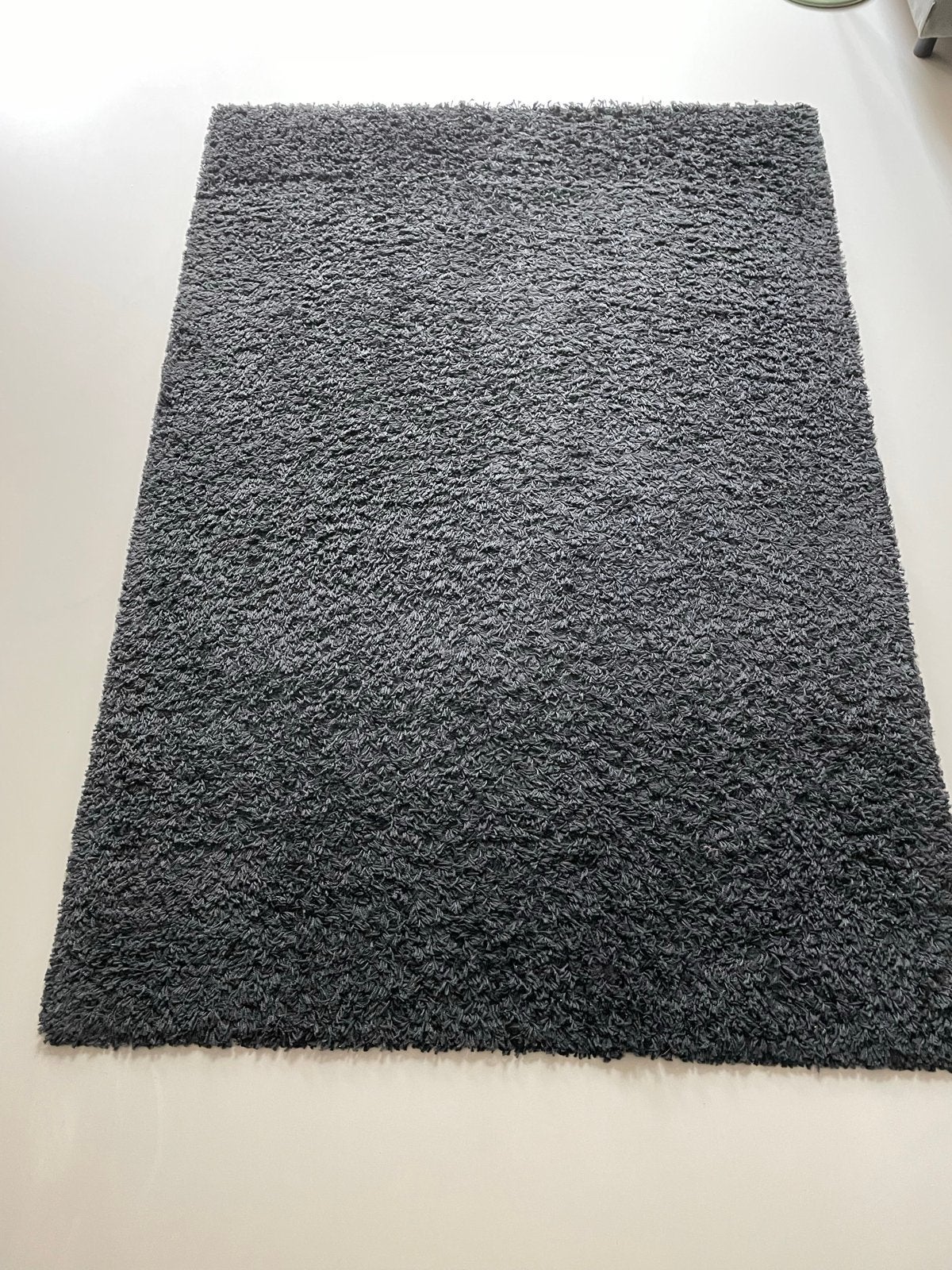 IKEA HAMPEN zwart Vloerkleed, Ophalen, 100 tot 150 cm, Zwart, Zo goed als nieuw