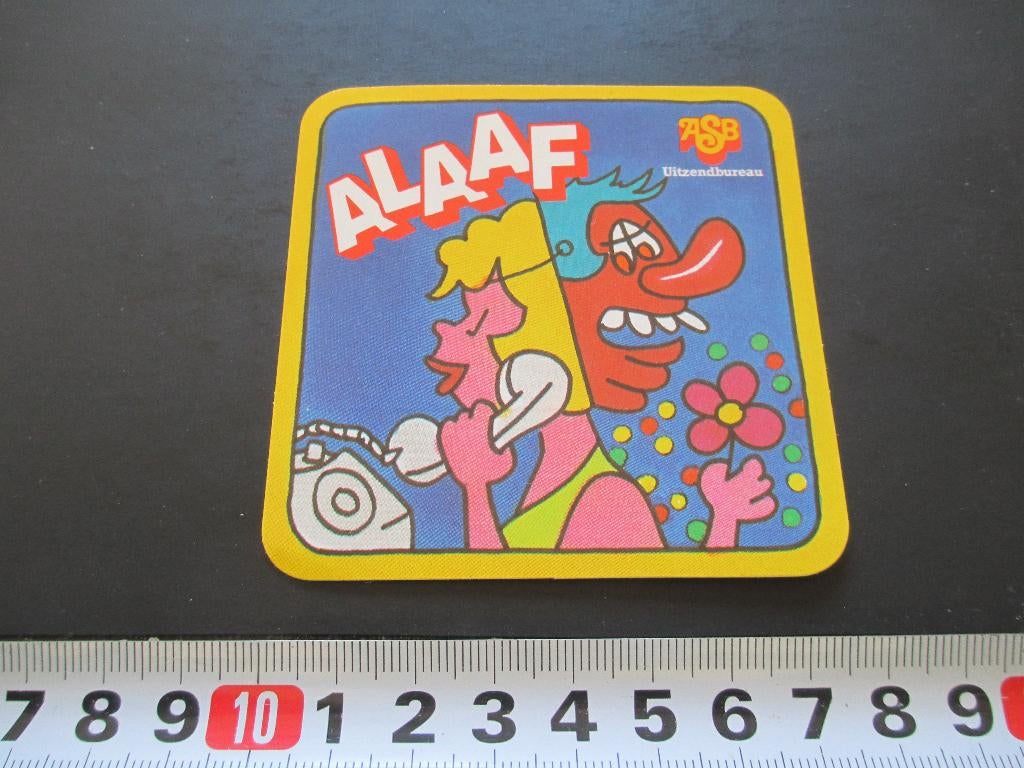 sticker ASB carnaval alaaf strip masker bloem / telefoniste, Ophalen, Zo goed als nieuw