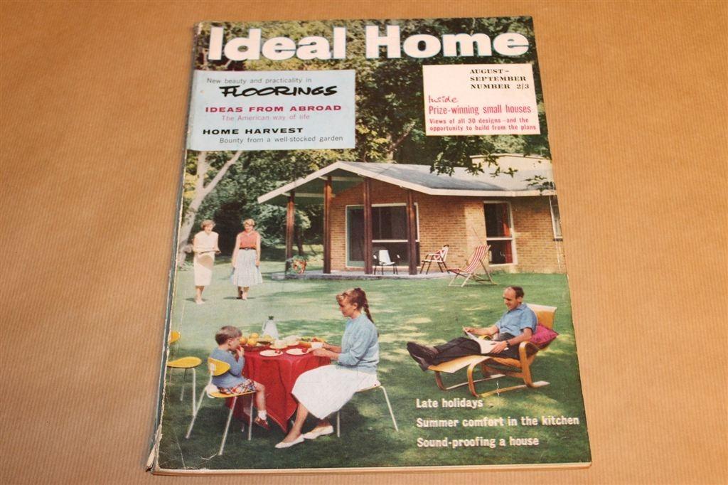 Vintage Interieurmagazine — Ideal Home 1959, Ophalen of Verzenden, Gelezen, Interieur en Design