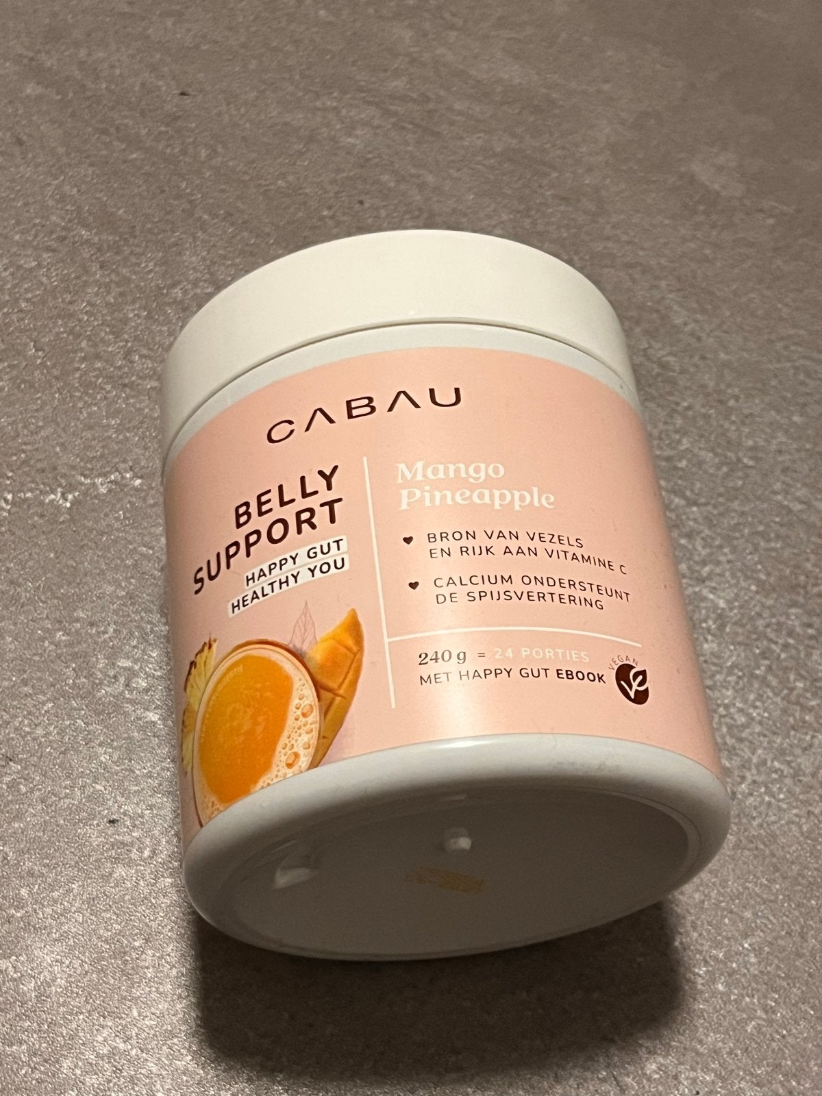 CABAU Belly Support Mango Ananas - Nieuw, Ophalen of Verzenden, Nieuw, Poeder of Drank