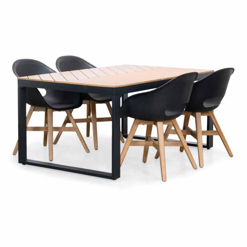 Kampa/Karlstad dining tuinset 5-delig | aluminium + polywood, Ophalen, 4 zitplaatsen, Gebruikt, Aston Martinlaan 36