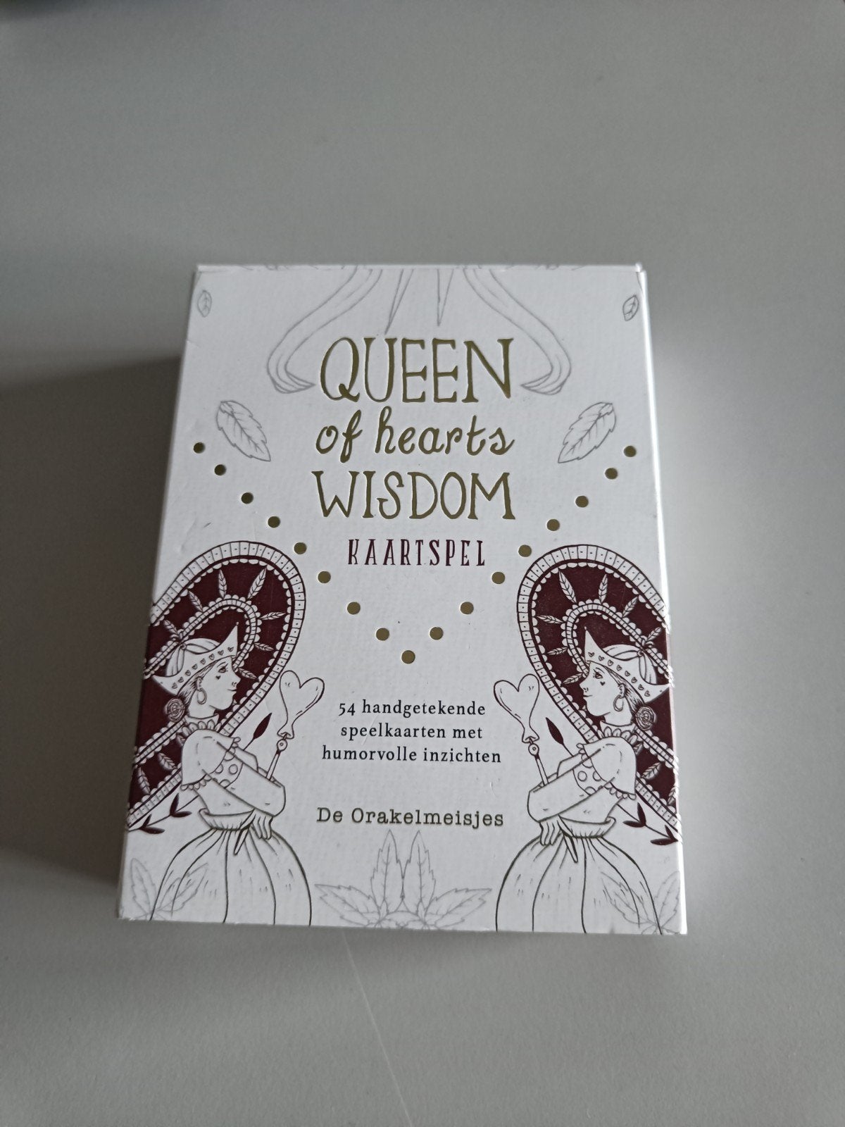 Queen of Hearts Wisdom Kaartspel - De Orakelmeisjes, Vijf spelers of meer, Ophalen of Verzenden, Zo goed als nieuw, De Orakelmeisjes