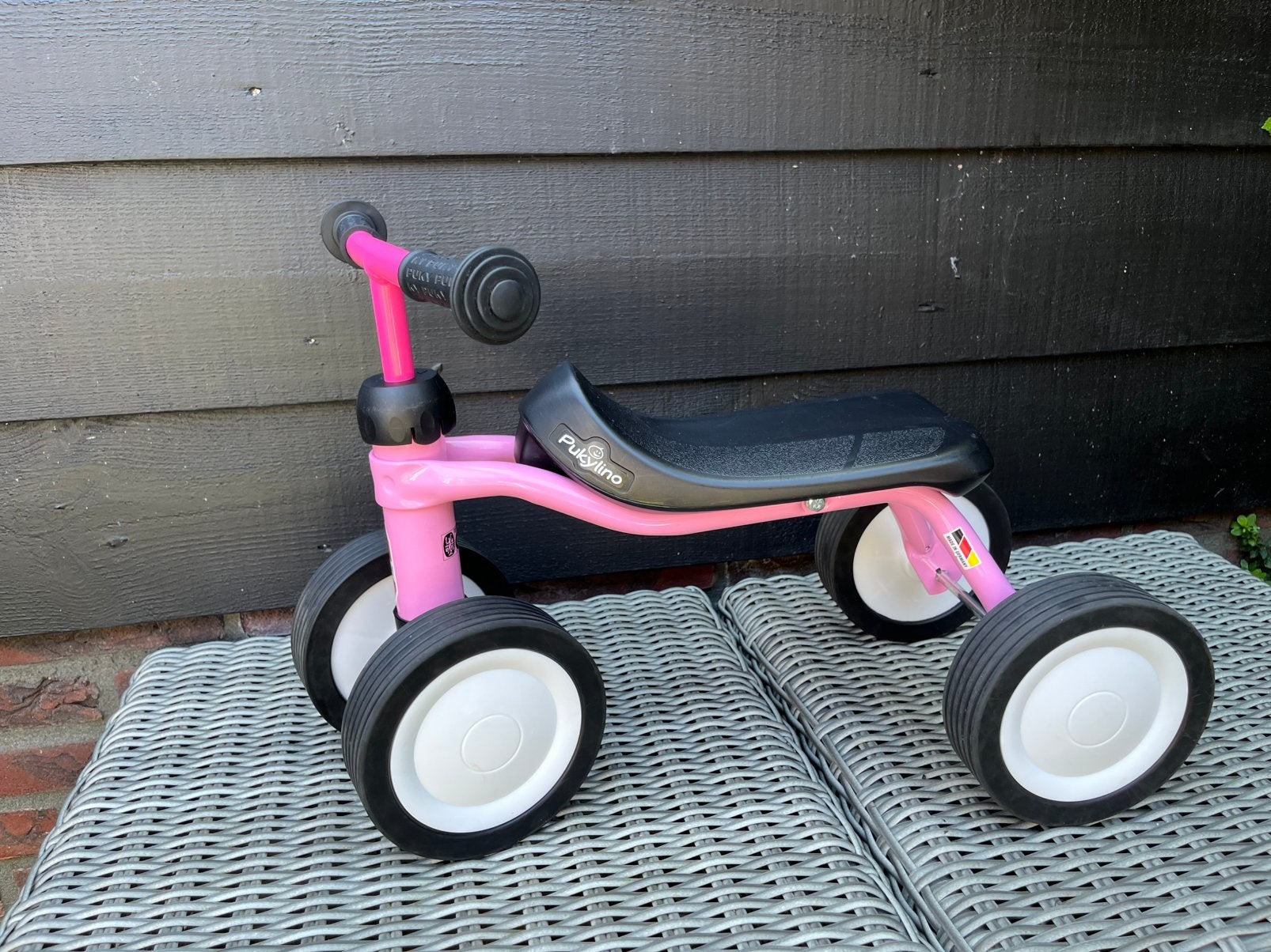 Pukylino loopfiets roze, Ophalen, Zo goed als nieuw, Loopfiets