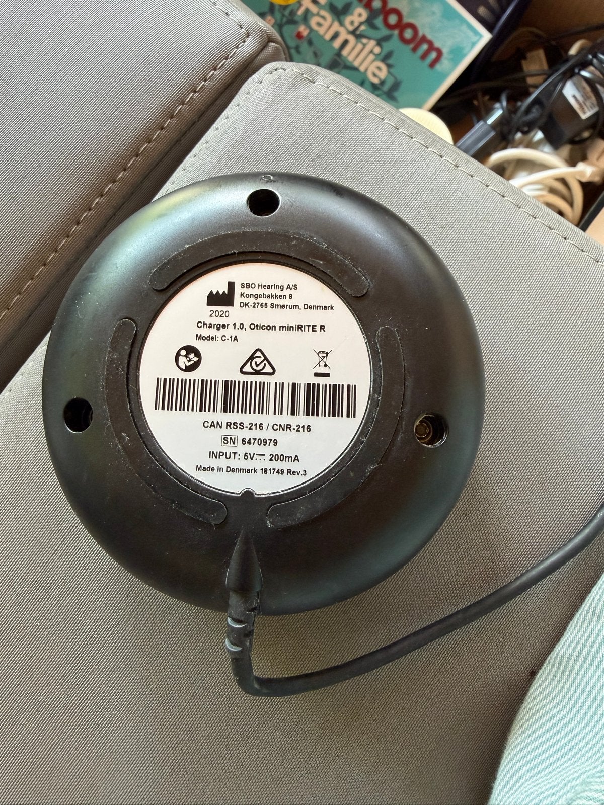 Oticon Charger 1.0 – Org. voor miniRITE R gehoorapparaten, Ophalen, Zo goed als nieuw