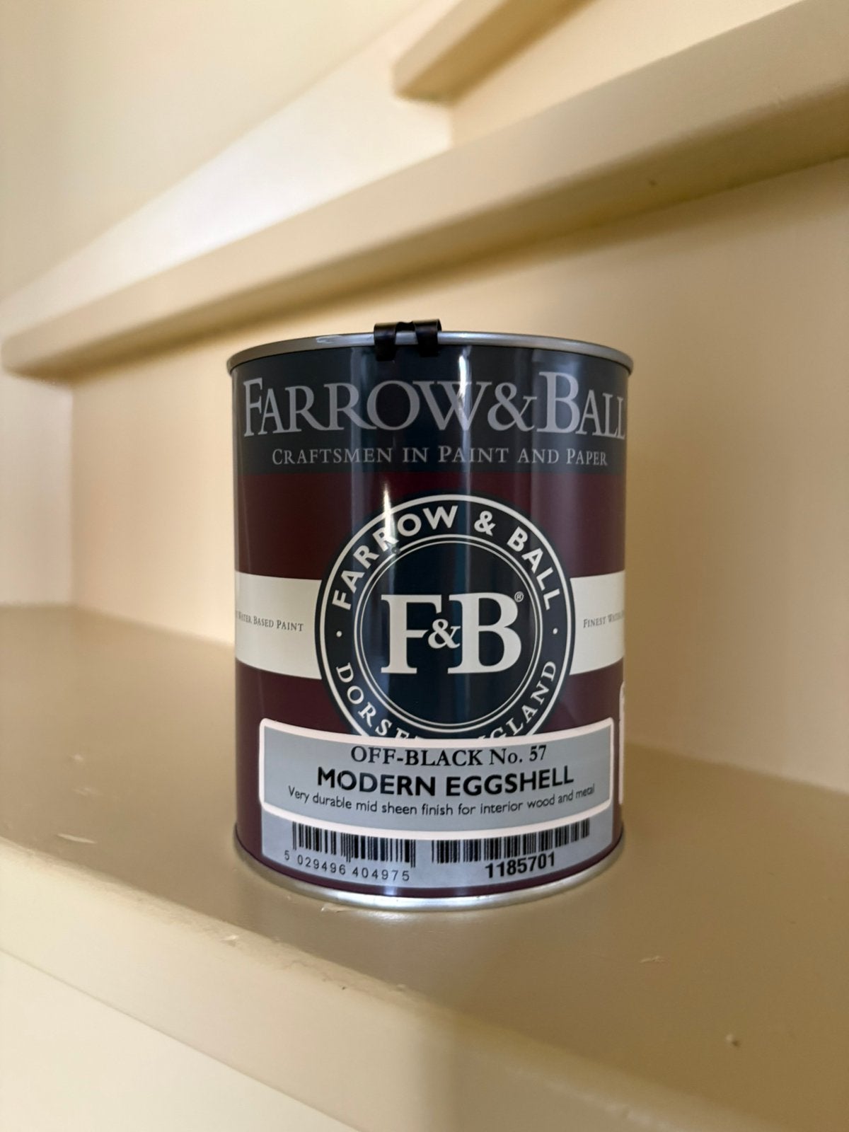 Farrow and Ball modern eggshell, Zwart, Nieuw, Ophalen of Verzenden, Lak
