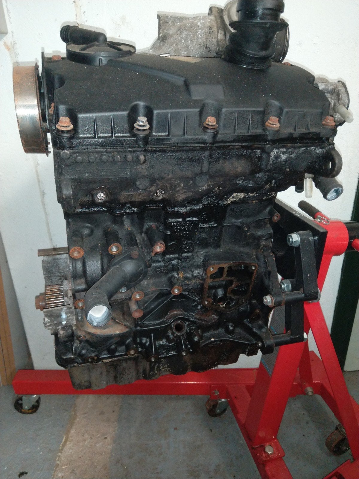 Motorblok VW T5 1.9tdi 2005, Ophalen, Gebruikt, Volkswagen