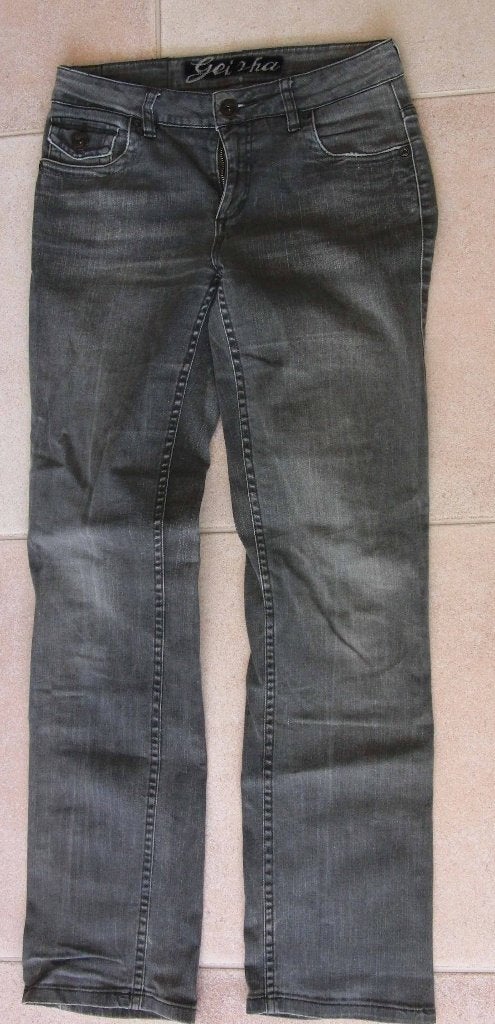 Geisha jeans antraciet/grijs, w27, zgan, Geisha, Ophalen of Verzenden, Zo goed als nieuw, W27 (confectie 34) of kleiner