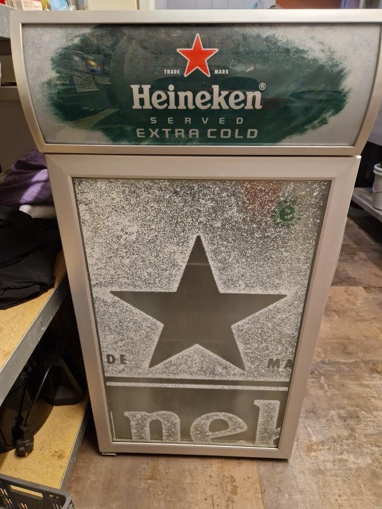Heineken Equipe glasdeur display vrieskast - Extra Cold, Witgoed en Apparatuur, Koelkasten en IJskasten, 75 tot 100 liter, 45 tot 60 cm