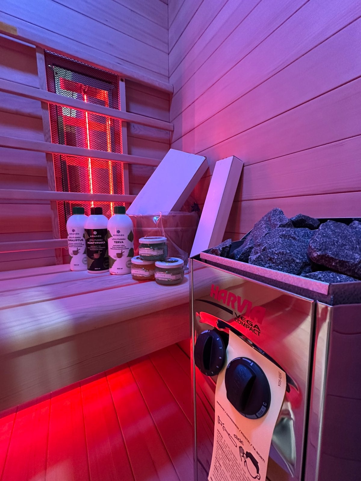 Combi Sauna | Infrarood + Finse Kachel | Showmodel OP = OP, Info@inner-stillness.nl, Fins of Traditioneel, 7665VB, Complete sauna