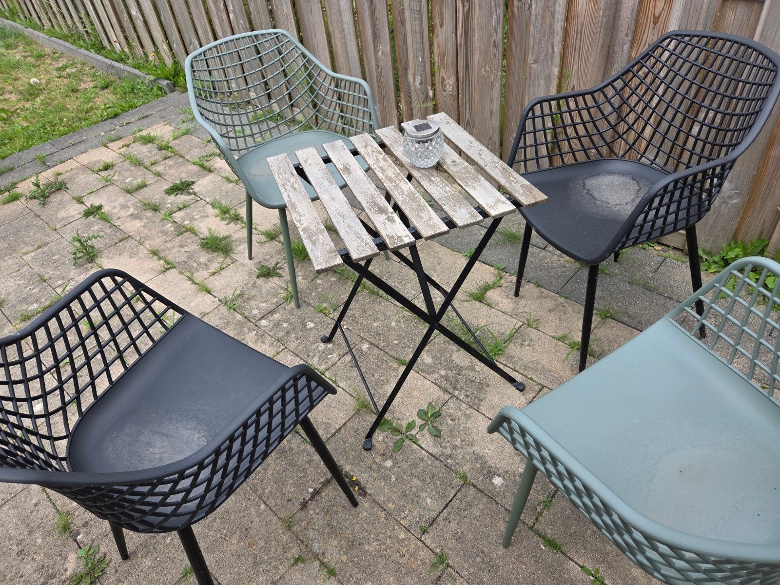 Leuke tuinset, Ophalen