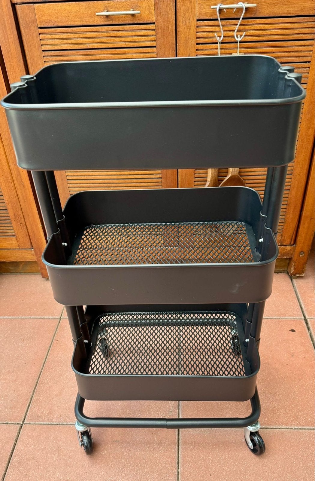 IKEA Raskog trolley - NIEUWSTAAT!!, Zwart, Nieuw, Ophalen of Verzenden, Metaal