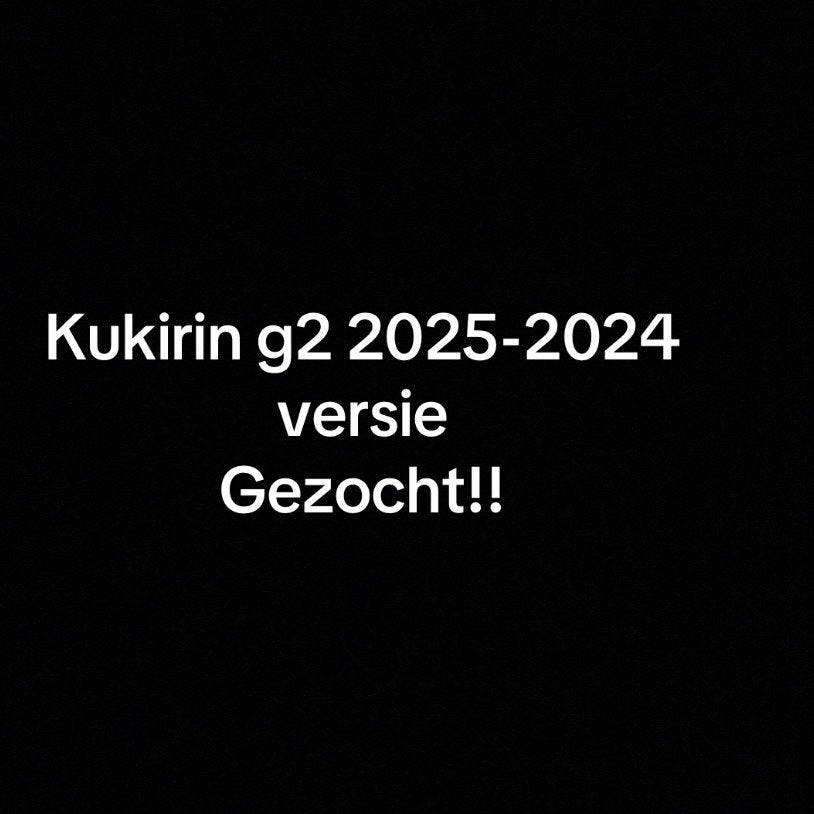 Kukrin g2 2025-2024 versie gezocht, Eén persoon, Cadeaubon