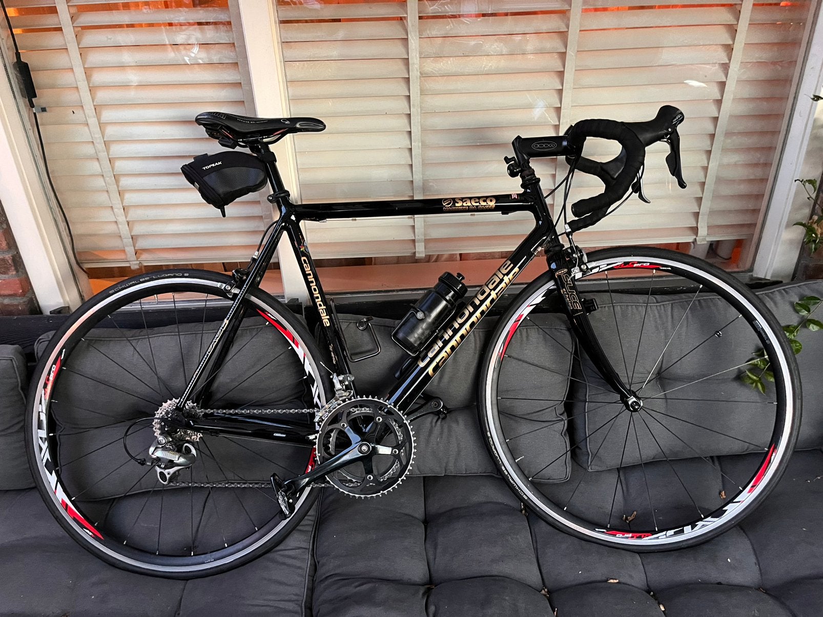 Cannondale R600 CAAD5 Saeco racefiets – 58 cm – Shimano 105, Aluminium, Zo goed als nieuw, 57 tot 61 cm, Meer dan 20 versnellingen