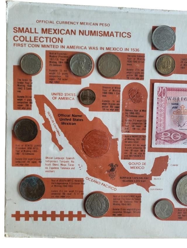 XL Muntset Mexico numismatische collectie 23 stuks, Ophalen of Verzenden, Overige landen, Losse munt