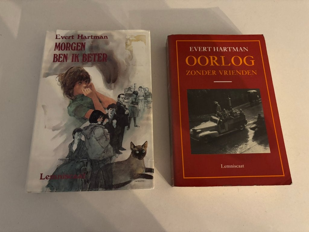 Twee boeken van evert hartman: morgen ben ik beter en oorlog, Boeken, Ophalen of Verzenden, Gelezen, Evert Hartman, Fictie