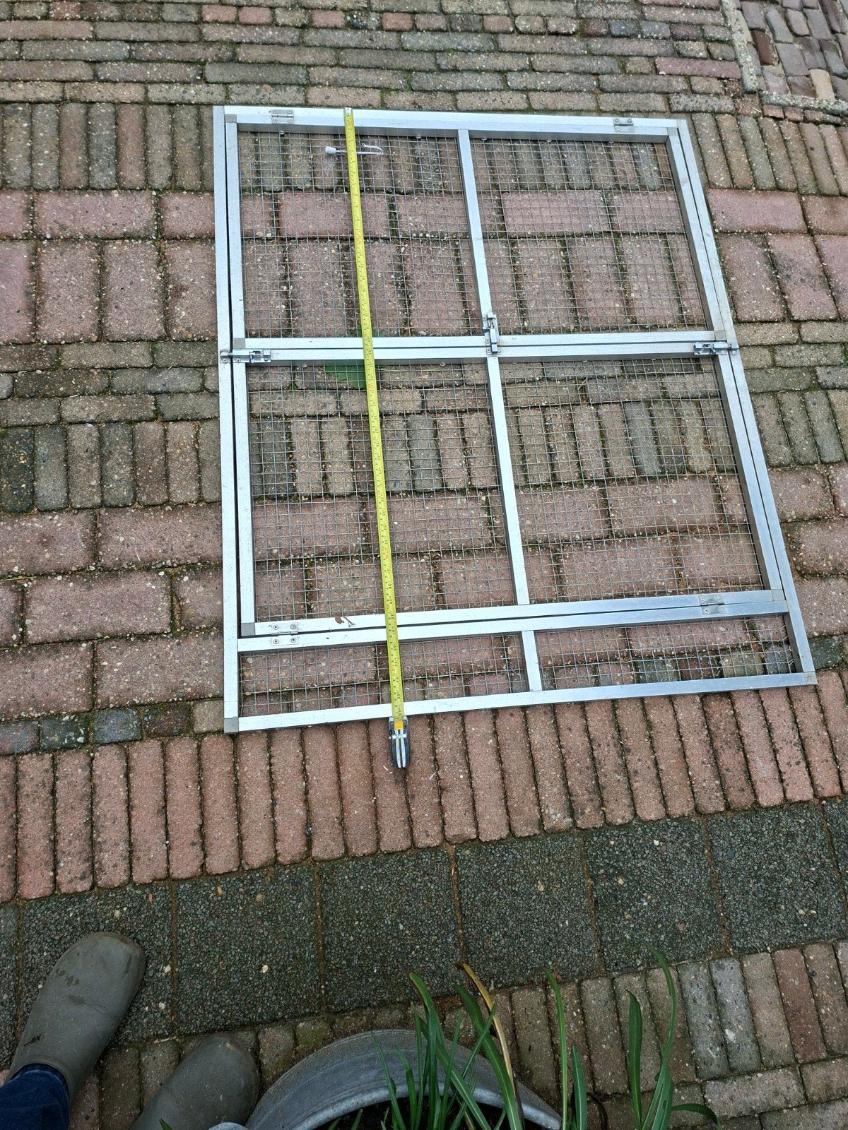 voliere paneel met twee deuren, Ophalen of Verzenden, Aluminium, Volière