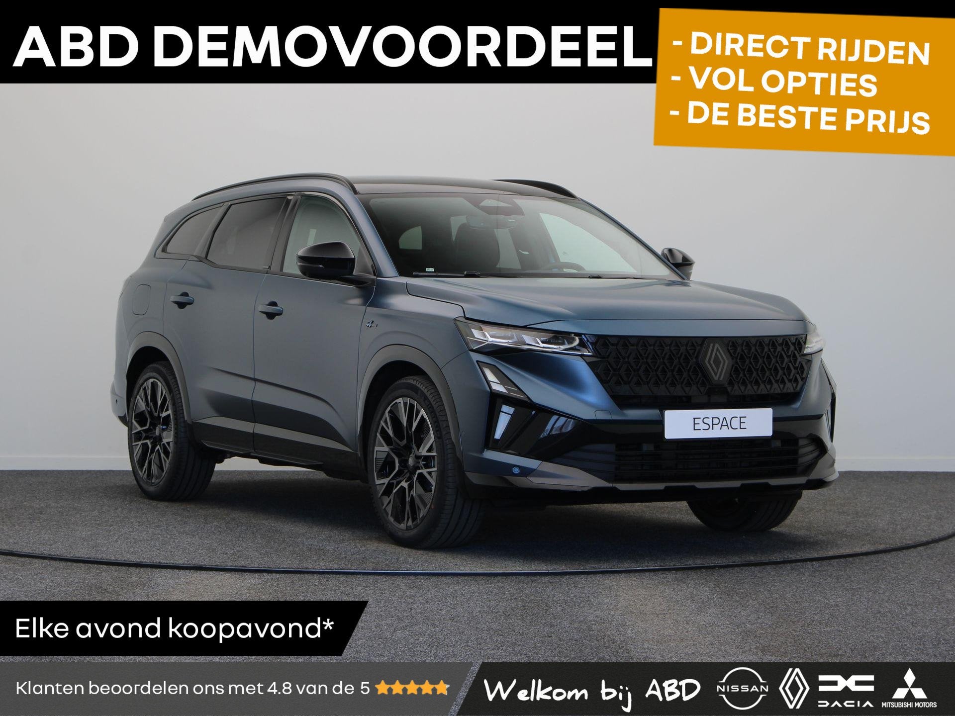 Renault Espace E-Tech full hybrid 200pk esprit Alpine 7p. |, Euro 6, 1199 cc, 2 kWh, 7 stoelen