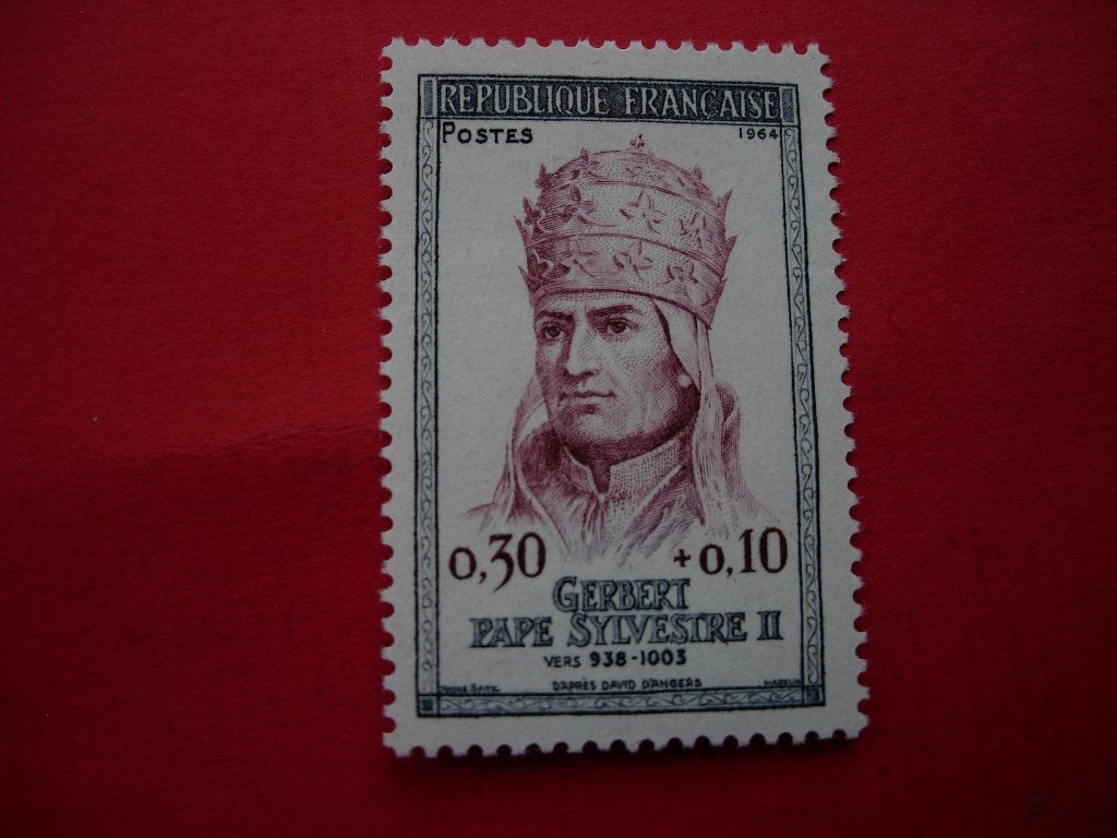 Frankrijk Paus Silvester II (0,30 + 0,10) 1964, Verzenden, Postfris