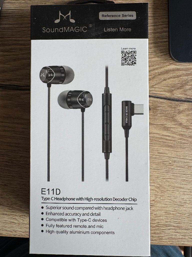 Soundmagic E11D USB-C in-ear headphones with mic