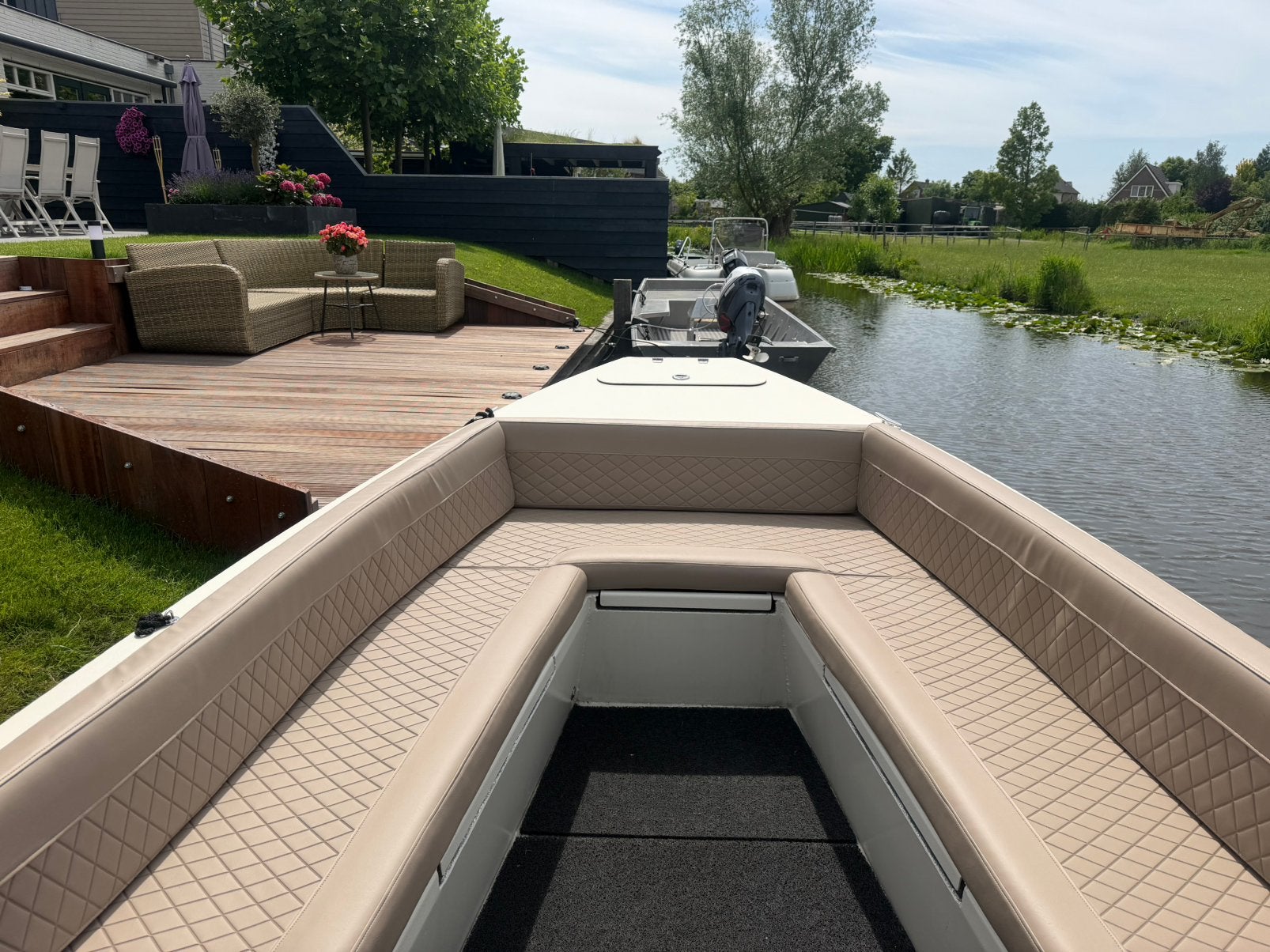 Bootkussens met Ruitmotief (Diamond Stitch), Ophalen, Zo goed als nieuw