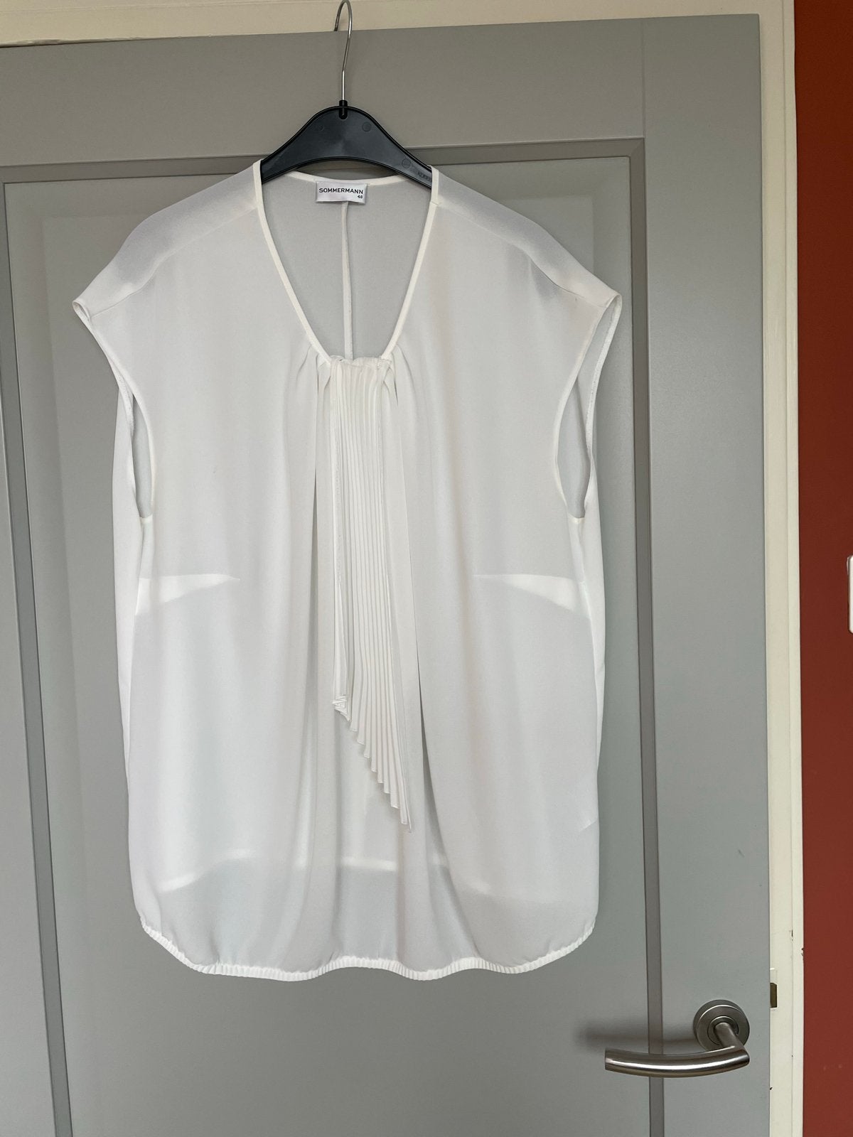 Sommermann witte mouwloze blouse maat 48, Wit, Maat 46/48 (XL) of groter, Ophalen of Verzenden, Zo goed als nieuw