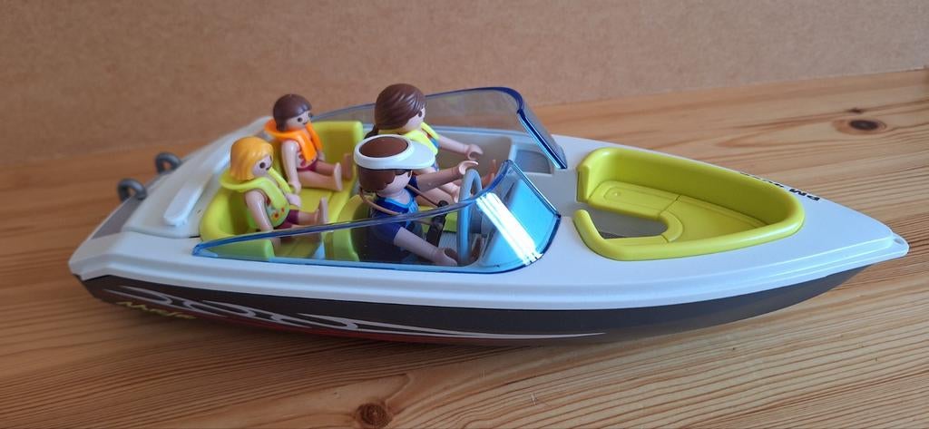 Playmobil 4862 Familie Speedboot, Kinderen en Baby's, Speelgoed | Playmobil, Ophalen of Verzenden, Zo goed als nieuw, Complete set