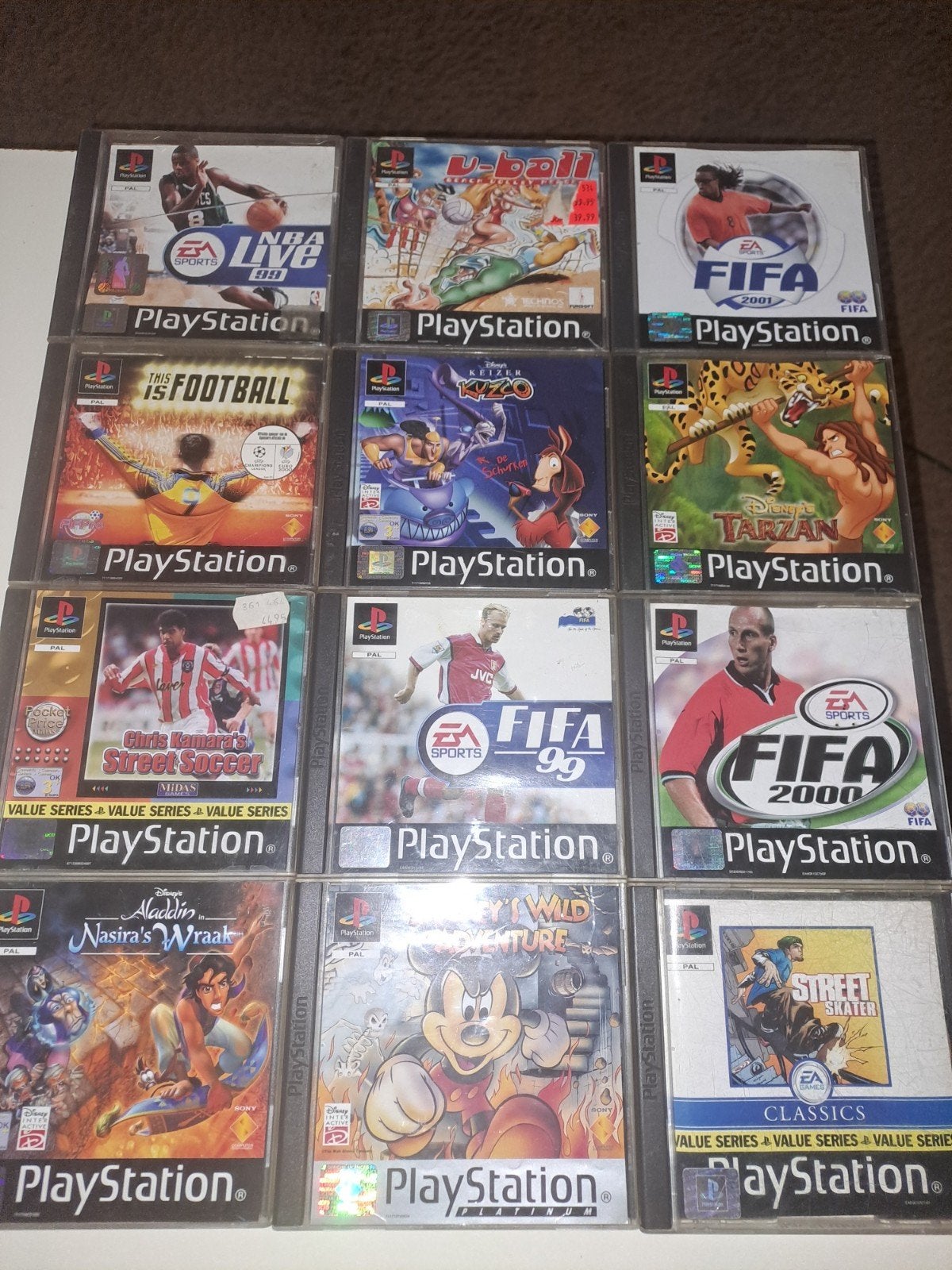 PlayStation 1 Games: FIFA, NBA Live, Tarzan, Aladdin, Mickey, Spelcomputers en Games, Games | Sony PlayStation 1, Ophalen of Verzenden