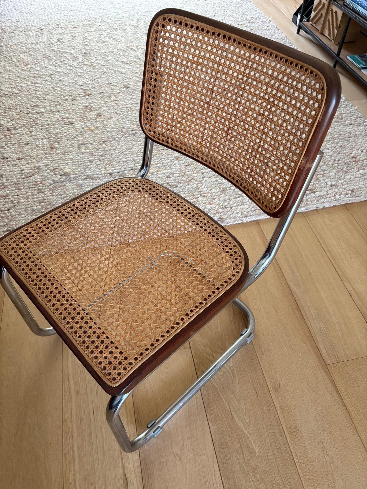 Thonet Marcel Breuer S32 stoel 6 stuks opnieuw gemat zitvlak, Ophalen