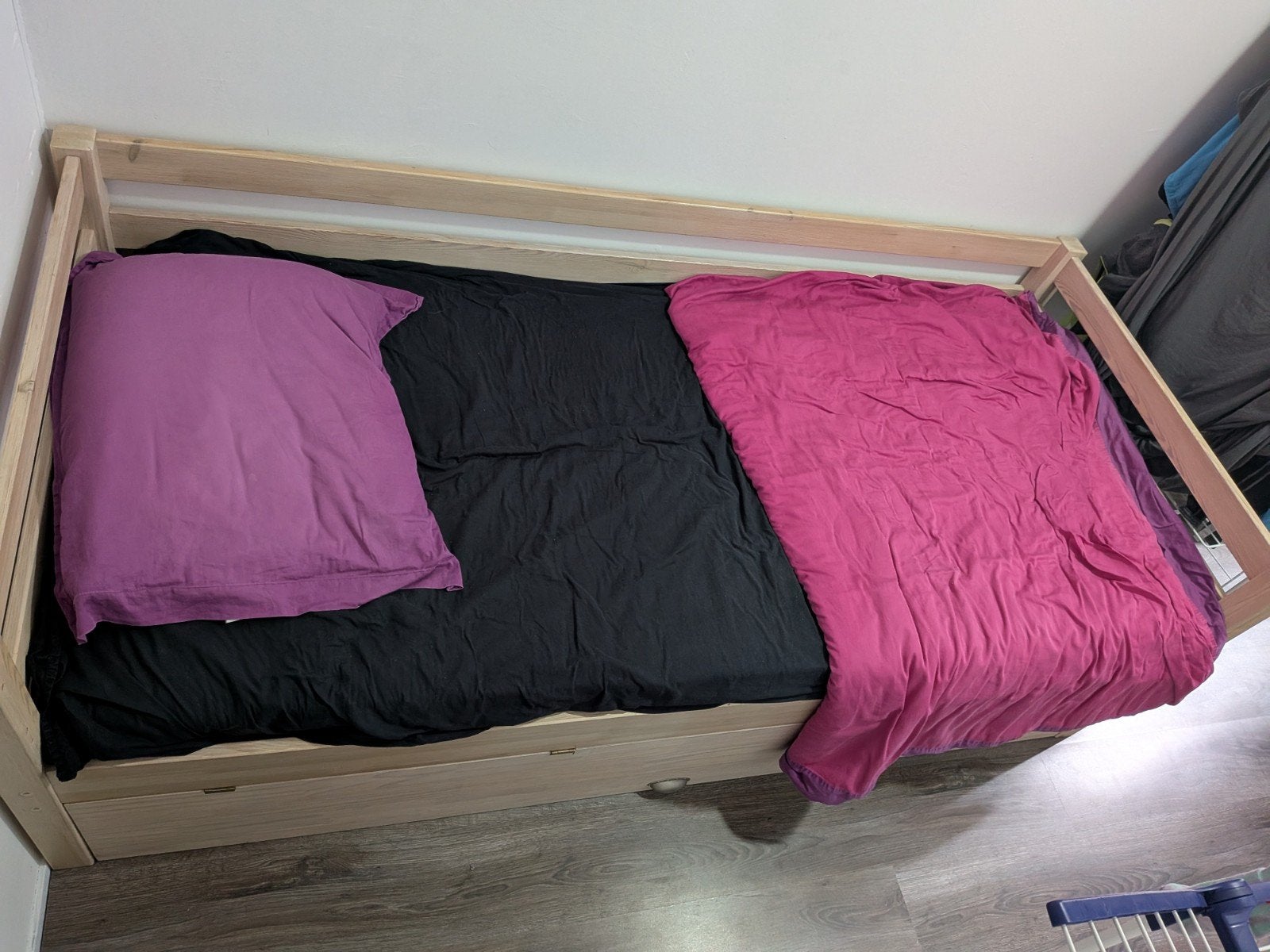 Bed eenpersoons, Ophalen, Gebruikt, 90 cm, Eenpersoons