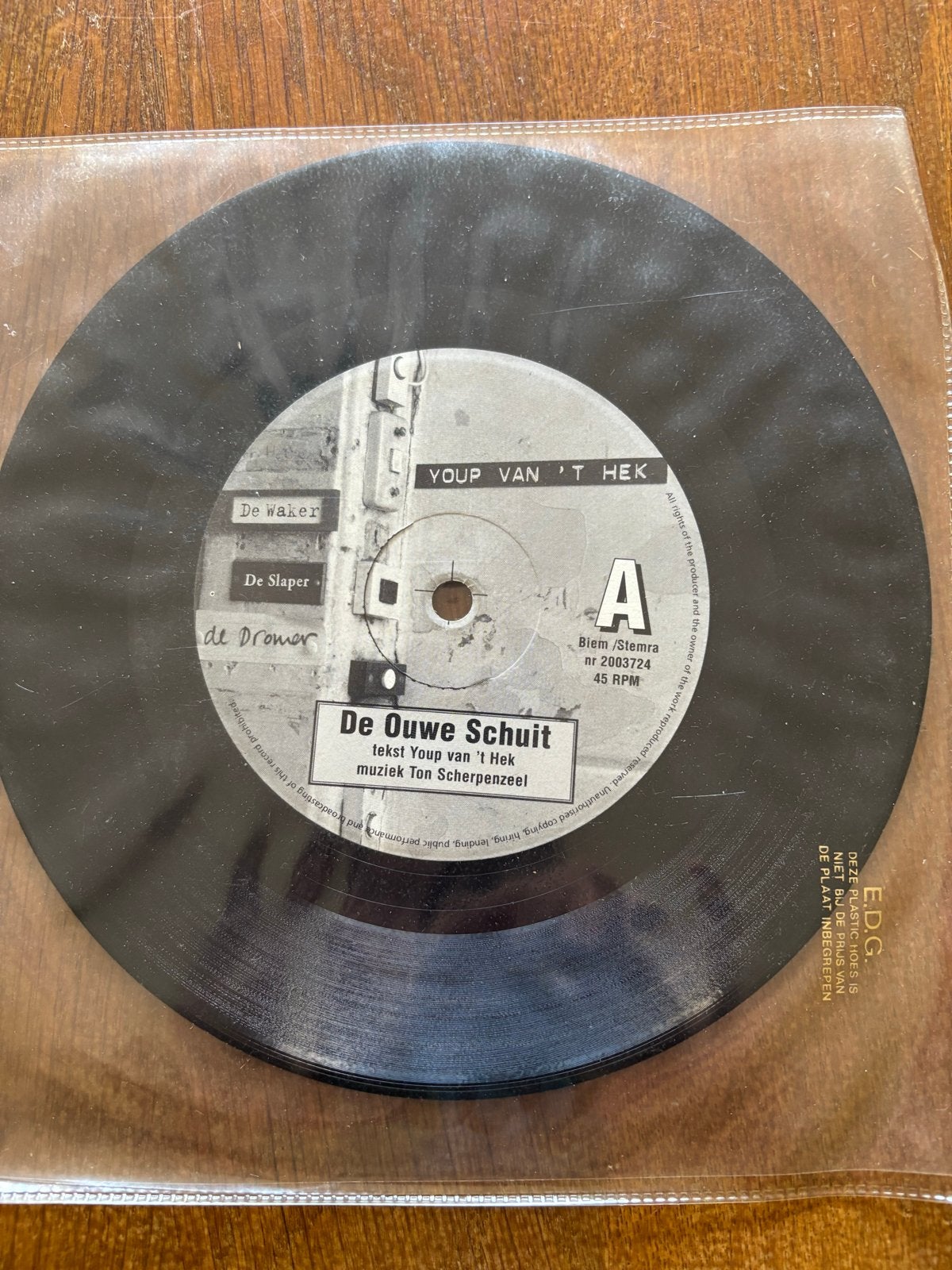 Youp van 't Hek - De Ouwe Schuit / Lawaai (7 inch single), Cd's en Dvd's, Gebruikt, 7 inch, Ophalen of Verzenden, EP