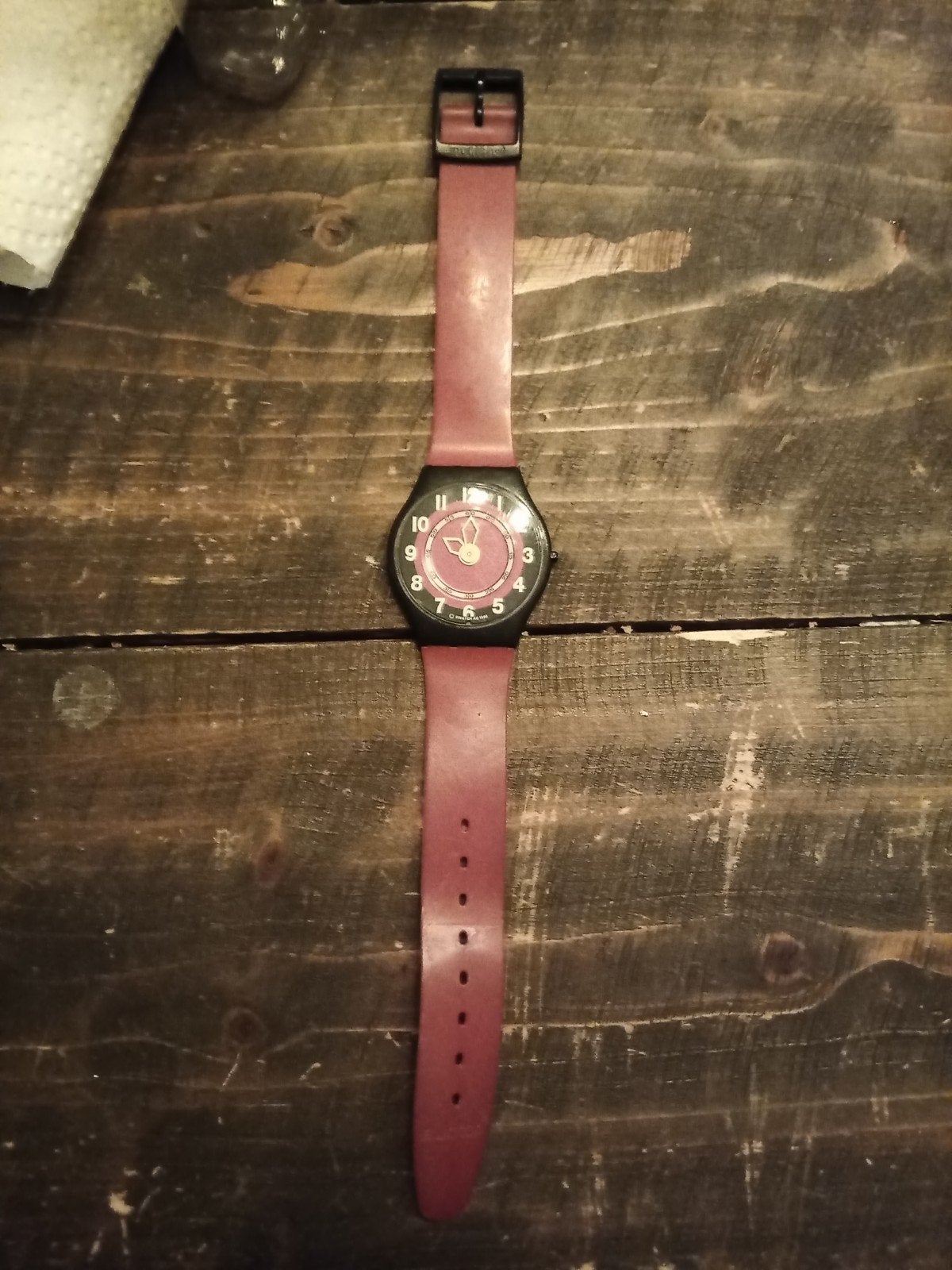 Swatch Skin "Rosso Corsa"  (1996/1997), Ophalen of Verzenden, Kunststof, Swatch