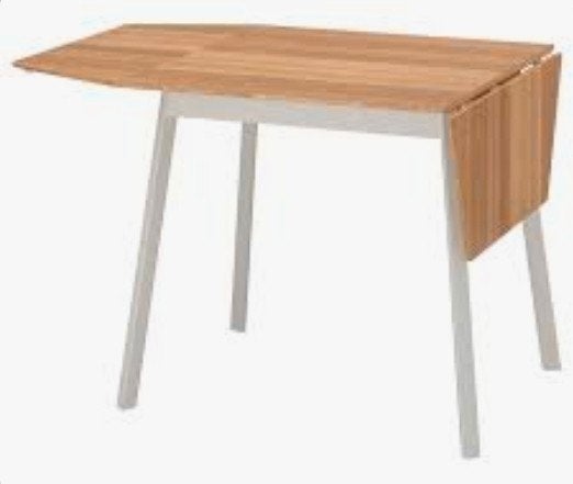 Eetkamer tafel met twee stoelen, Ophalen, Zo goed als nieuw, Deens design, Minder dan 4 stoelen