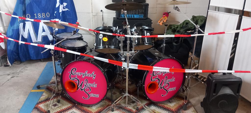 Ddrum double bass 7-delig compleet met bekkens, Muziek en Instrumenten, Ophalen, Zo goed als nieuw, Overige merken