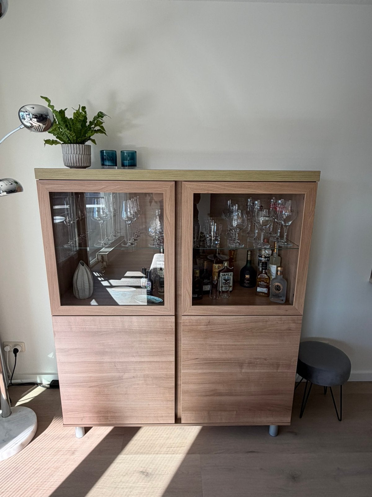 (Bar)kast met verlichting, Ophalen, 25 tot 50 cm