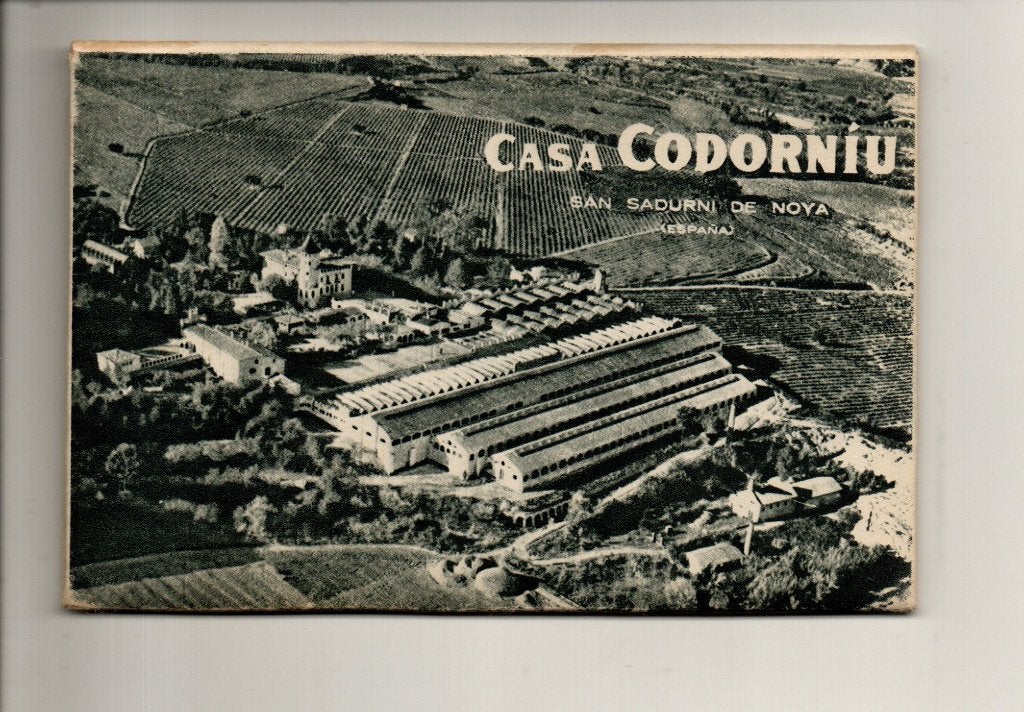 Spanje, Casa Codorniu San Sadurni De Noya map met 10 kaarten, Ophalen of Verzenden, 1920 tot 1940, Ongelopen, Spanje
