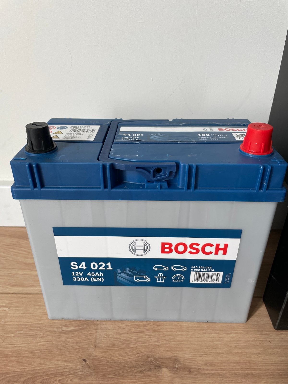 Bosch S4 021 Auto Accu 12V 45Ah 330A (EN) - Zo goed als nieu, Ophalen, Gebruikt