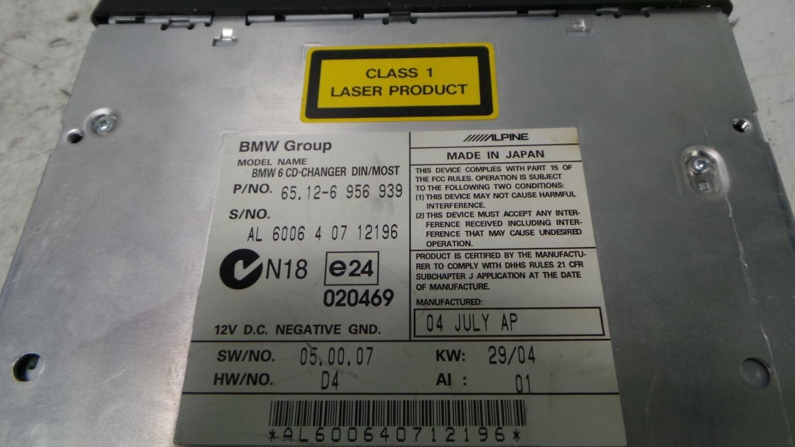 BMW 6 SERIES 630ci Coupe Aut. RADIO 2004, Ophalen of Verzenden, Gebruikt, Stiba lid