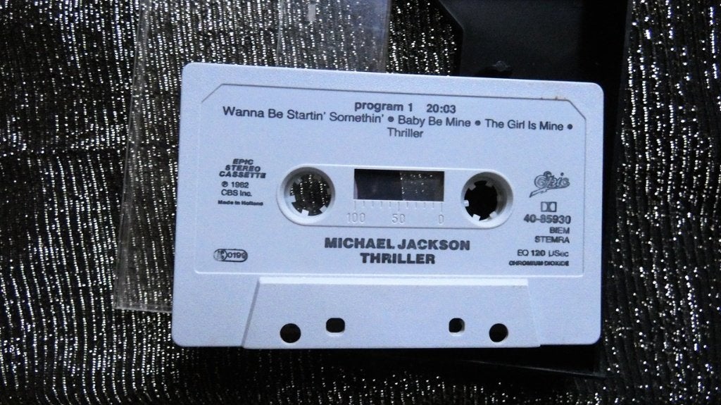 Michael Jackson-Thriller –Originele cassette 1982, Ophalen, Gebruikt, Pop, 1 bandje