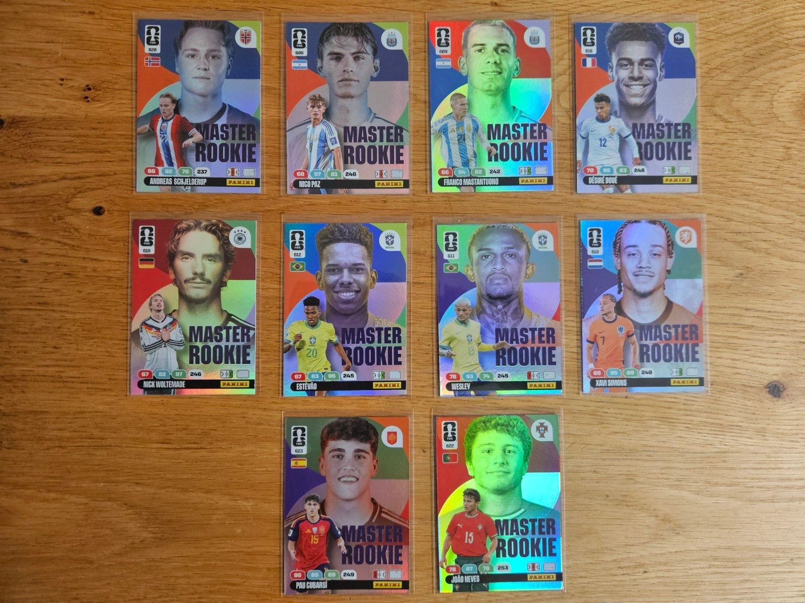 Panini Adrenalyn XL WC2026 Master Rookie kaarten, Ophalen of Verzenden, Zo goed als nieuw, Buitenlandse clubs, Poster, Plaatje of Sticker