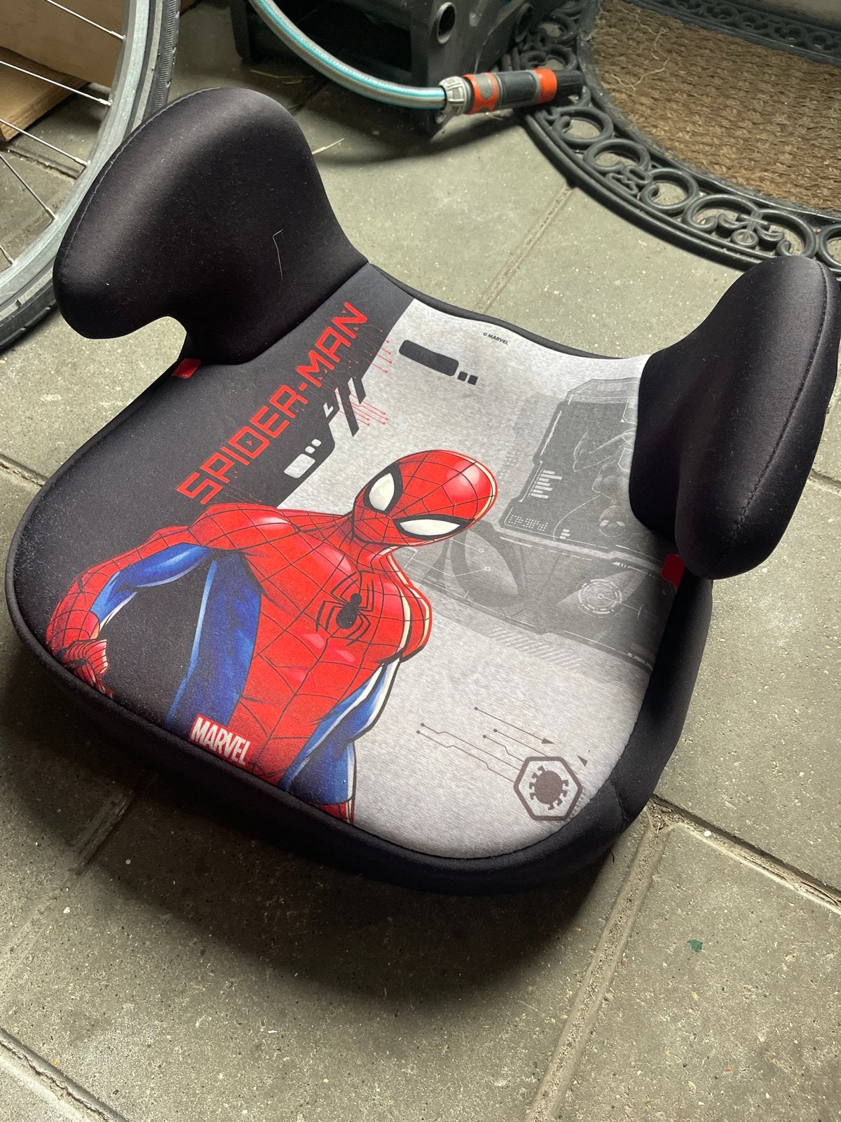 Spider-Man autostoelverhoger - Marvel, 15 t/m 36 kg, Ophalen, Overige merken, Gebruikt
