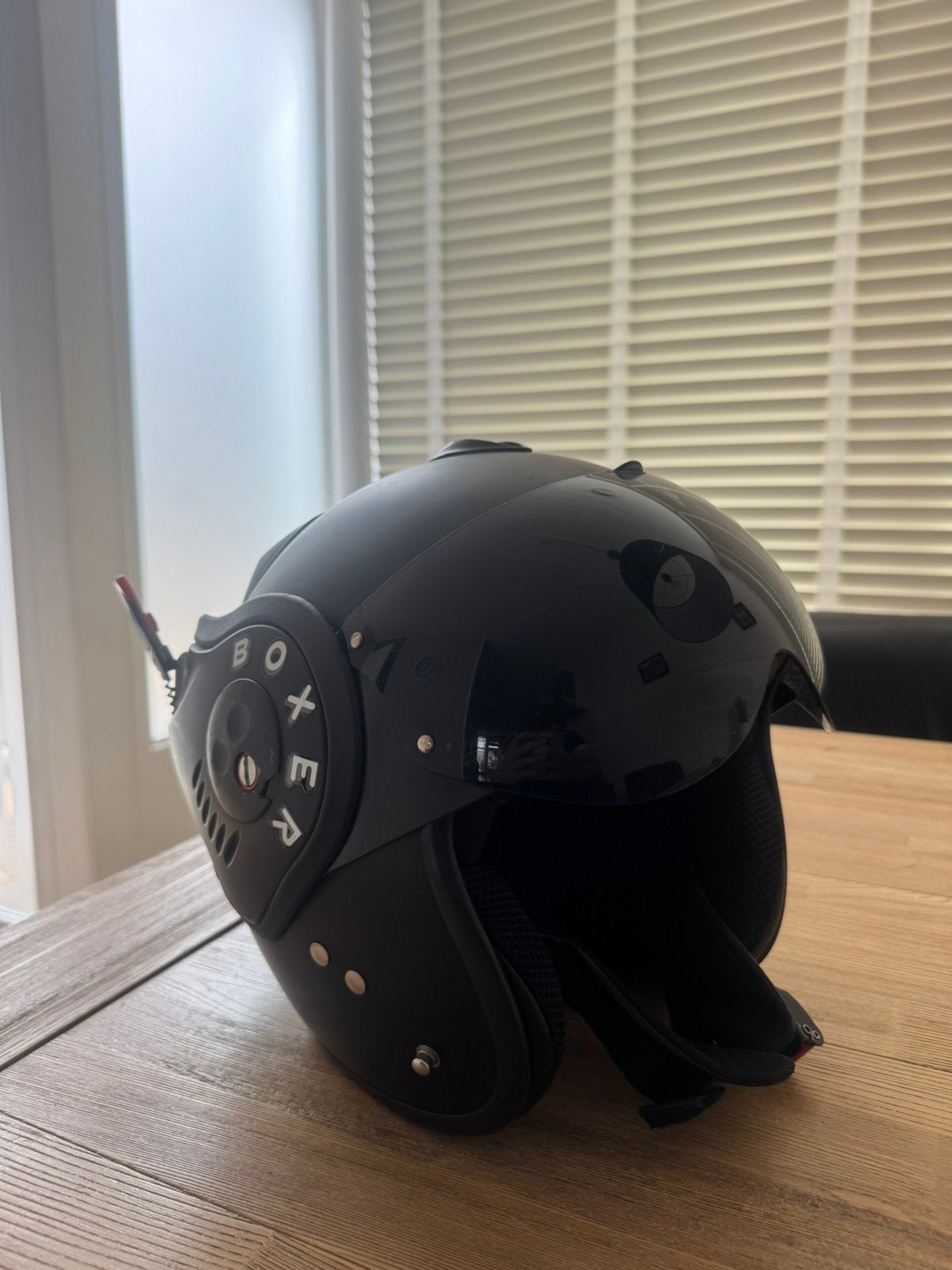 Boxer v8 helm, Motoren, Ophalen of Verzenden, Tweedehands, Systeemhelm, Overige merken