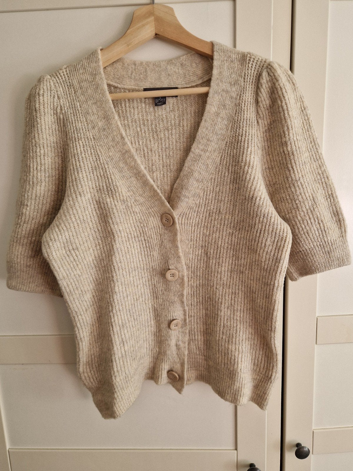 vest korte mouw Primark maat S/M - dames, Primark, Beige, Ophalen of Verzenden, Zo goed als nieuw