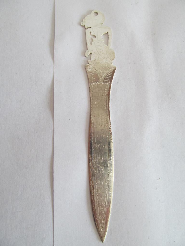 Wajang, djokja briefopener., Ophalen, Zilver