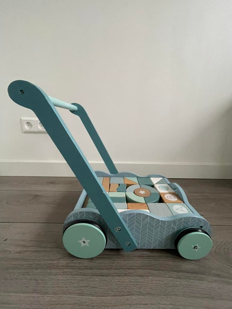 Blokkenkar hout little dutch, Kinderen en Baby's, Speelgoed | Houten speelgoed, Ophalen, Gebruikt