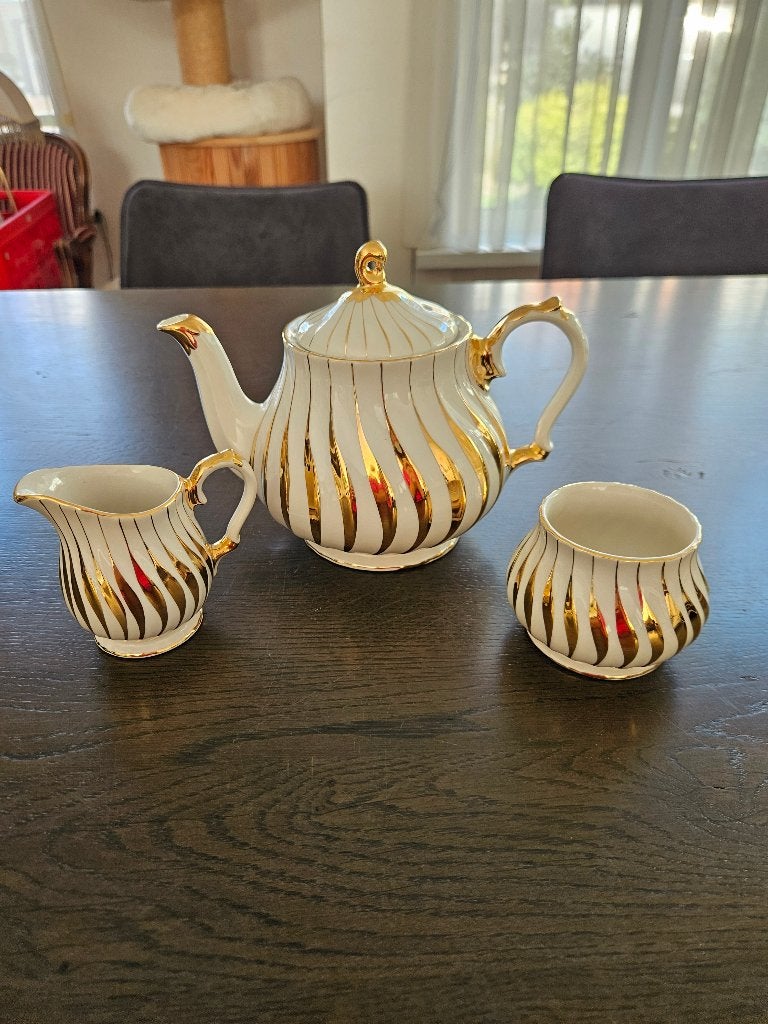 Sadler Gold Swirl-set in mint/ongebruikte staat, Ophalen of Verzenden