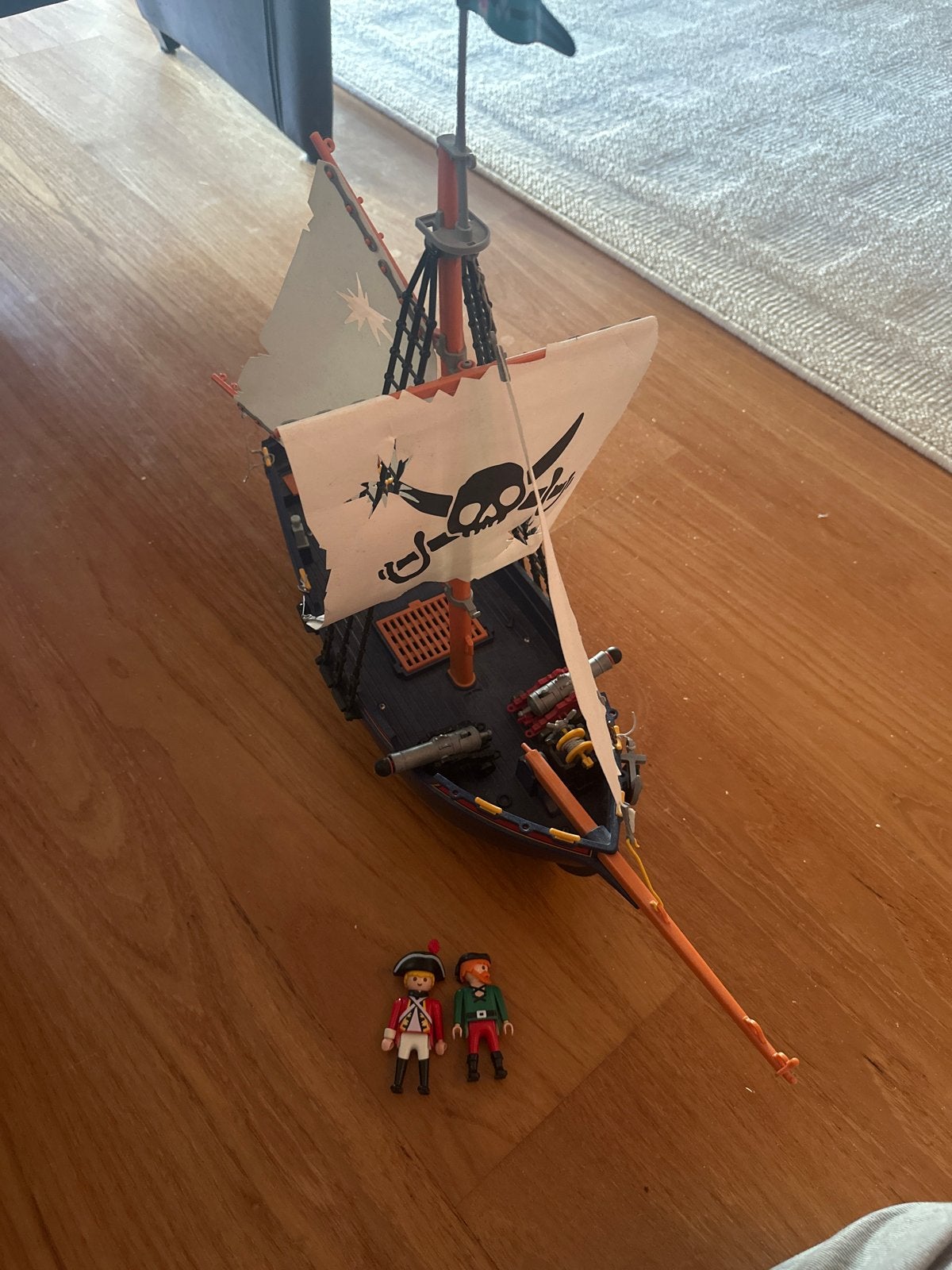 Playmobil Piratenboot met Figuren en Schat, Pirates, Gebruikt, Complete set, Ophalen of Verzenden